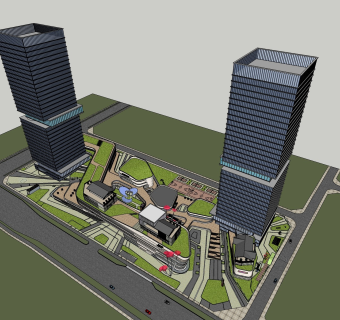 现代商业综合体高层办公楼